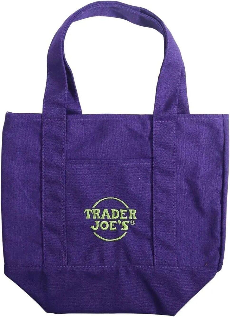 Trader Joe’s 2025 Purple Mini Canvas Tote Bag Reusable Shopping Limited Edition